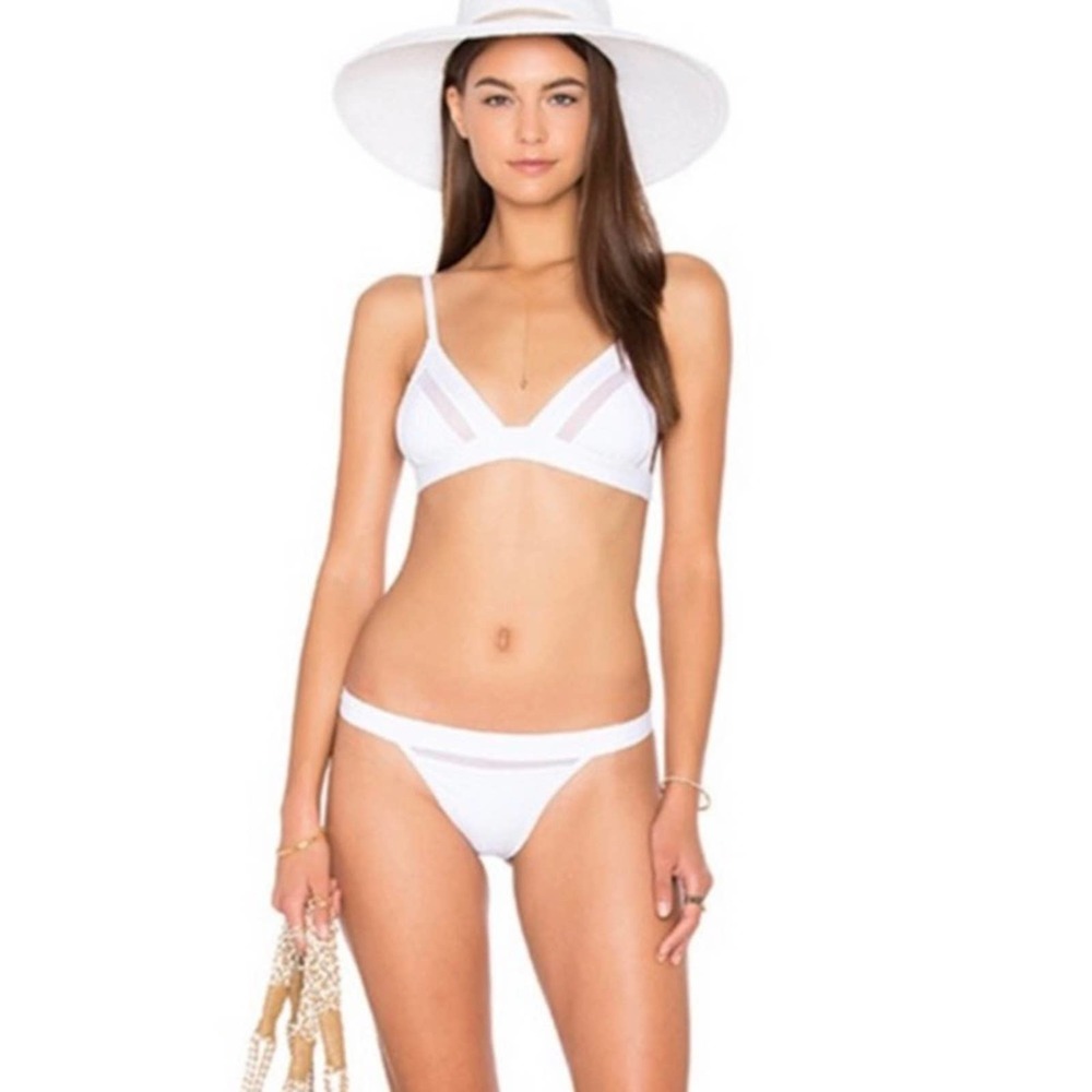 NWT Kopper & Zink XS Josie White Mesh Bikini SET